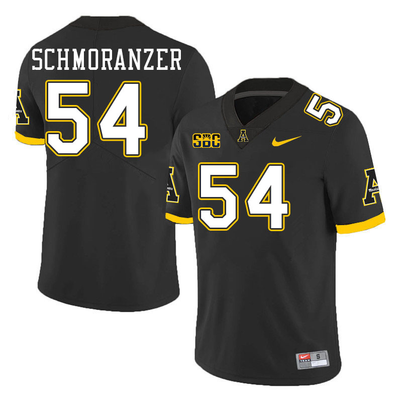 Appalachian State Mountaineers #54 Moritz Schmoranzer College Football Jerseys Stitched-Black Appalachian State Mountaineers #54 Moritz Schmoranzer College Football Jerseys Stitched-Black